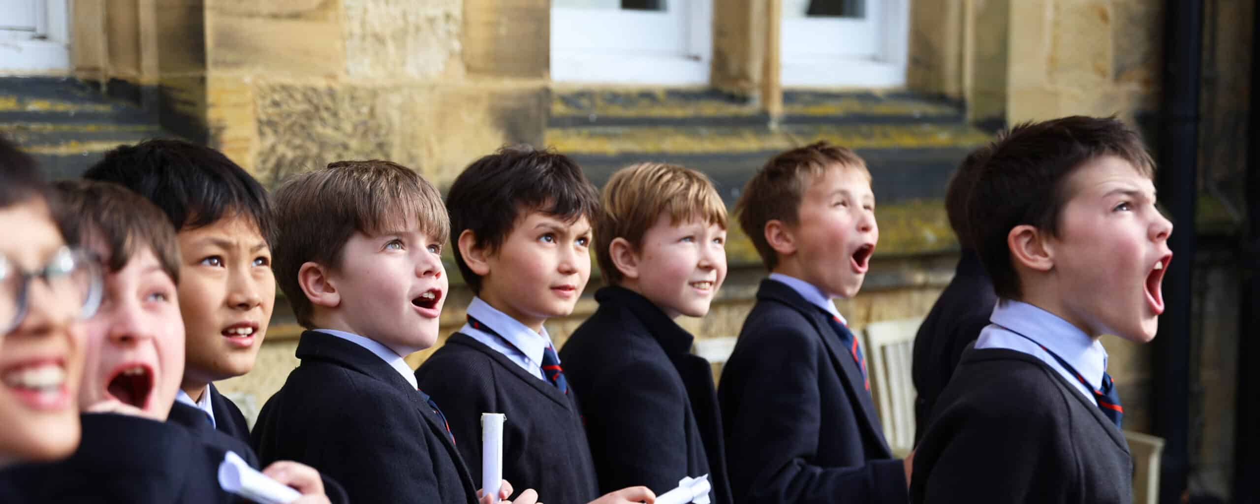 New Beacon Science Taster Day at Tonbridge School, where boys made their own rockets.