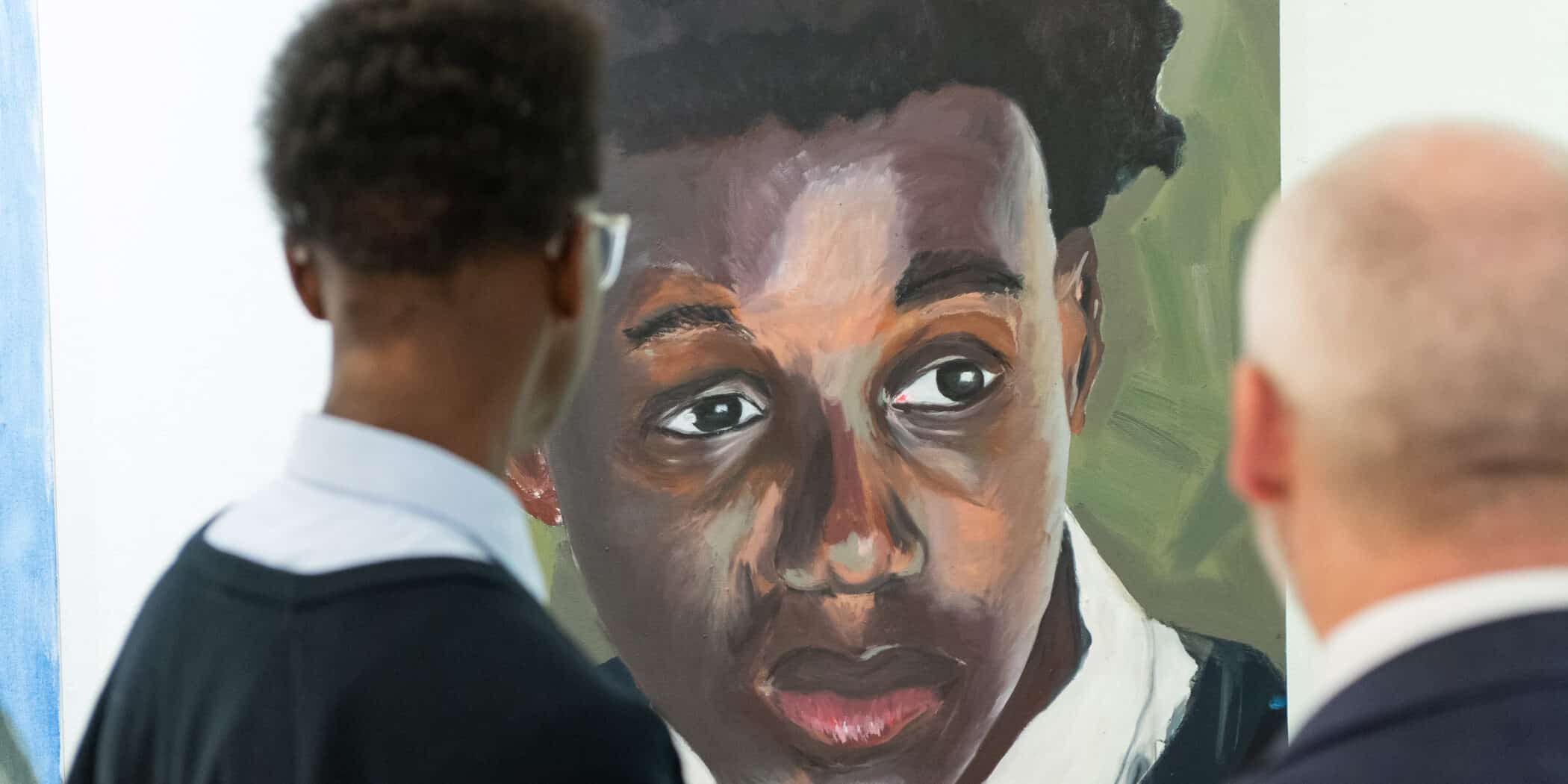 Daniel Akande at work in progress exhibition.